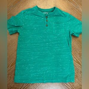 Jumping Beans Teal Short Sleeve Tee with Buttons